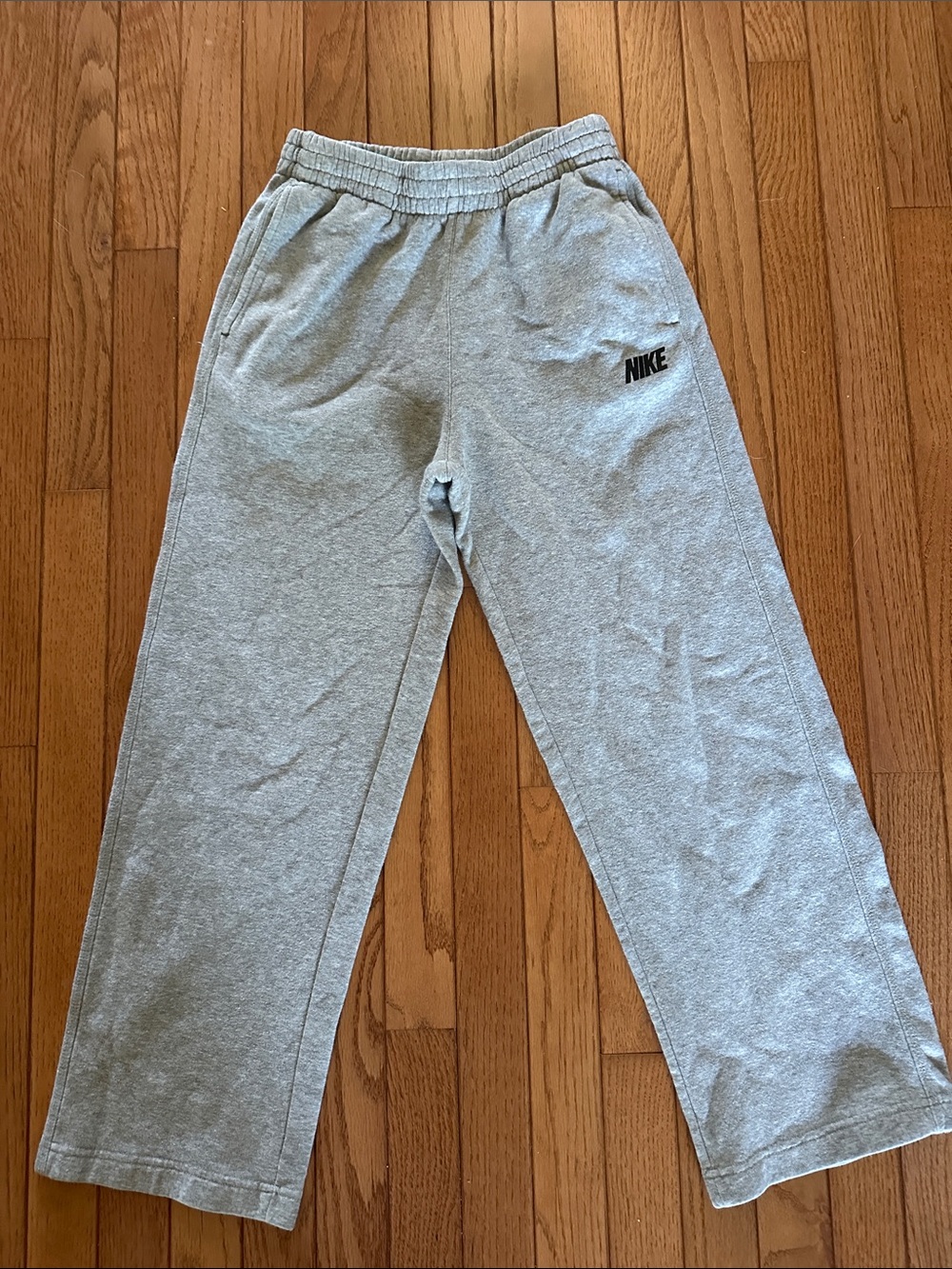 Nike Kids Light Gray Fleece Joggers